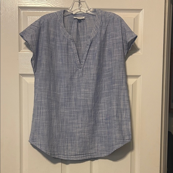 beachlunchlounge Tops - beachlunchlounge Light Blue Women's Blouse